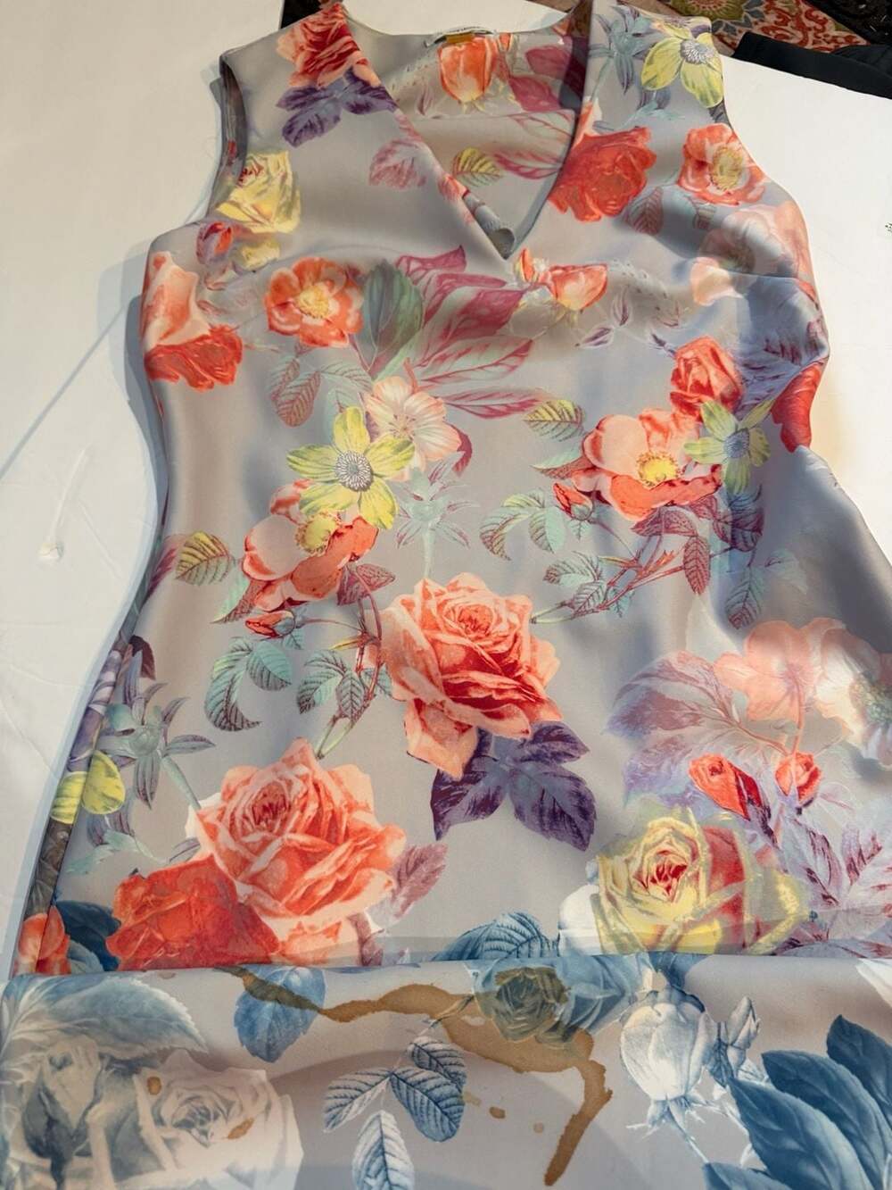 Calvin Klein Women's Floral Print Sleeveless Dress